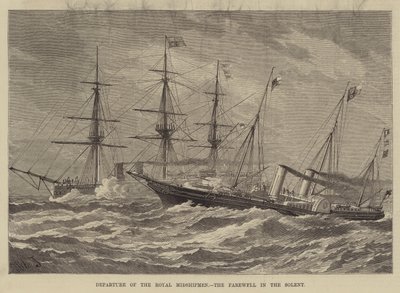 Kraliyet Asteğmenlerinin Ayrılışı, Solent'te Veda by Henry Spernon Tozer